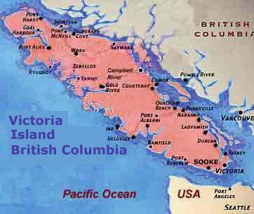 Victoria Island Map, British Columbia | Victoria vancouver island ...