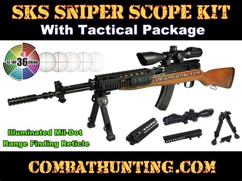 SKS Sniper Combo Scope Mount Kit & Tactical Package