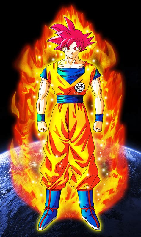 Goku Super Saiyan God Wallpapers - Wallpaper Cave