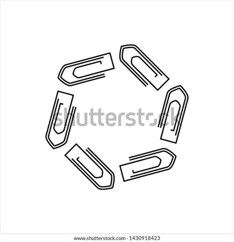 Paper Clip Design Vector Art Illustration Stock Vector (Royalty Free ...