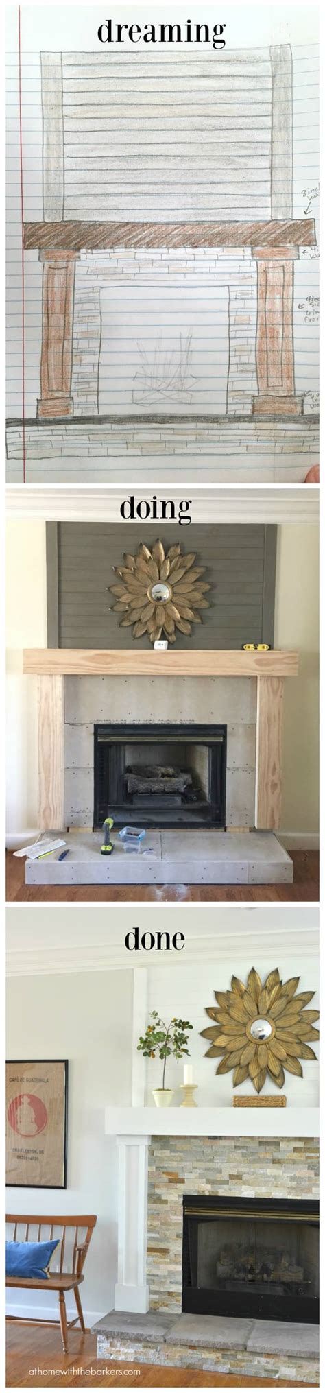 DIY Fireplace Makeover - At Home With The Barkers