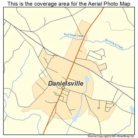 Aerial Photography Map of Danielsville, GA Georgia