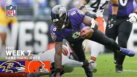 Cleveland Browns vs. Baltimore Ravens | 2022 Week 7 Game Highlights ...