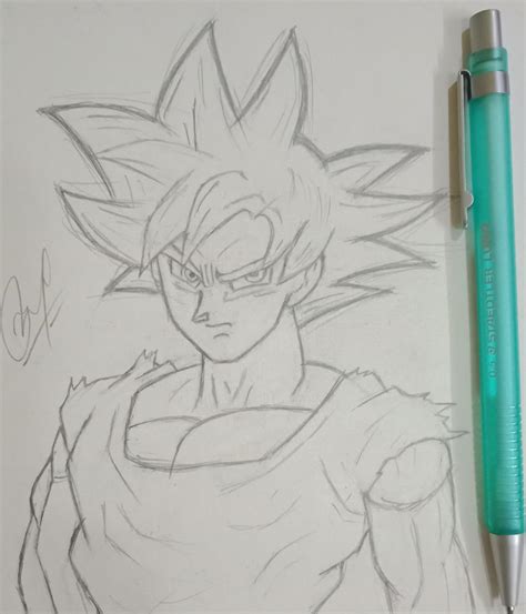 I TRIED DRAWING GOKU UI. Criticism highly appreciated. : r/Dragonballsuper