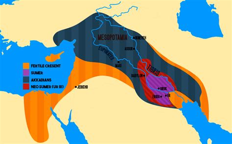 A map of Sumerian Mesopotamia : r/AncientCivilizations