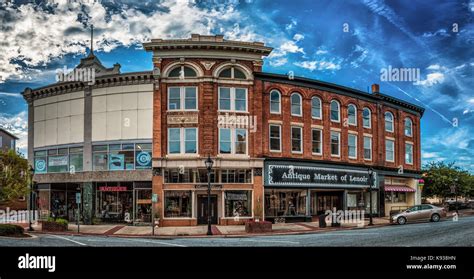 Lenoir North Carolina Downtown - Old Buildings - Large Building ...