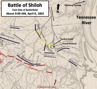 Battle Of Shiloh Map