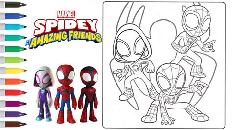 Spidey And His Amazing Friends Coloring Pages Spin