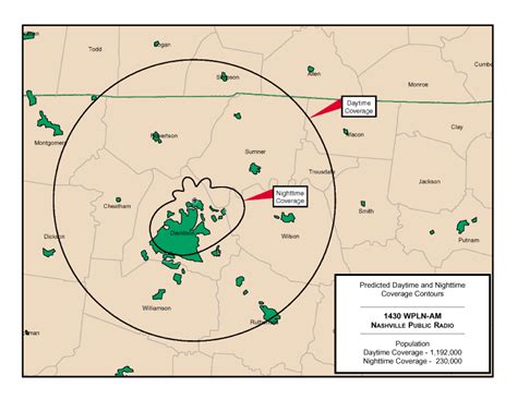 Radio Coverage Maps | Nashville Public Radio