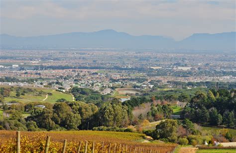 Views of Kuils River and the rest of Cape Town from the hill above ...