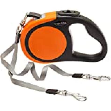 KOOLTAIL Dual Retractable Dog Leash - Heavy Duty Double Headed 16 ft ...