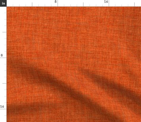 Solid Orange Plain Orange Natural Fabric | Spoonflower