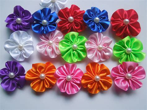 DIY: Make Simple Ribbon Flowers - Step by step - K4 Craft