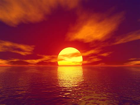 2560x1080 Big Sun Sunset Water Body 4k 2560x1080 Resolution HD 4k ...