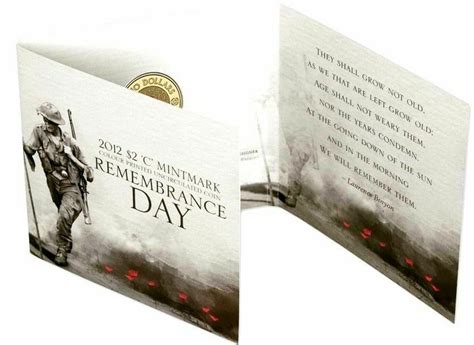 2012 $2 Remembrance Day 'C' Mintmark Coloured Uncirculated Coin - Town ...