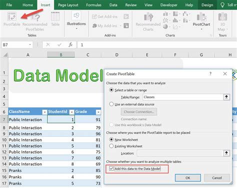 Data Model And Relationships In Microsoft Excel Myexcelonline - Riset