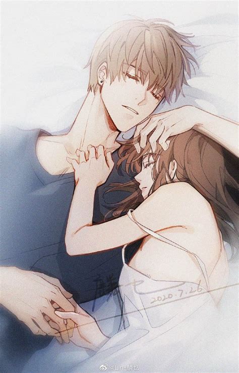 Cute Anime Couples Cuddling