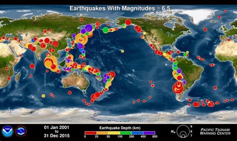 Animated map shows every earthquake for 15 years -- Earth Changes ...