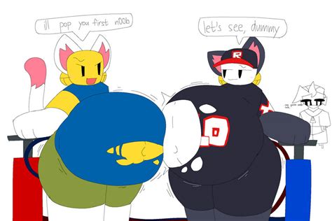 neko noob and guest inflation by NicklySuffer on DeviantArt