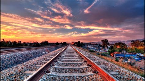 Train Track Wallpaper - WallpaperSafari