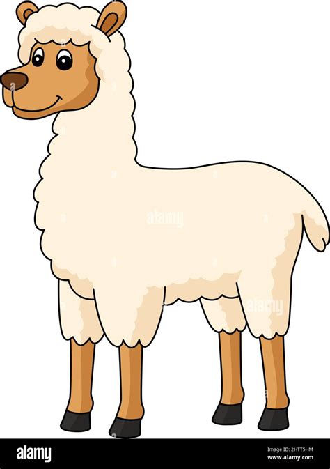 Llama Cartoon Colored Clipart Illustration Stock Vector Image & Art - Alamy