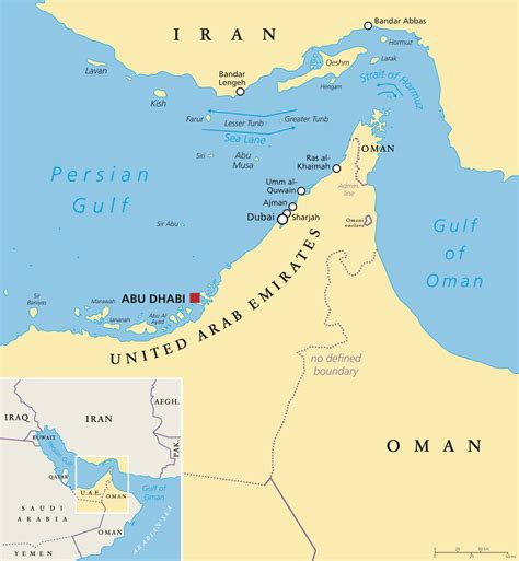 Strait Of Hormuz Middle East Map - United States Map