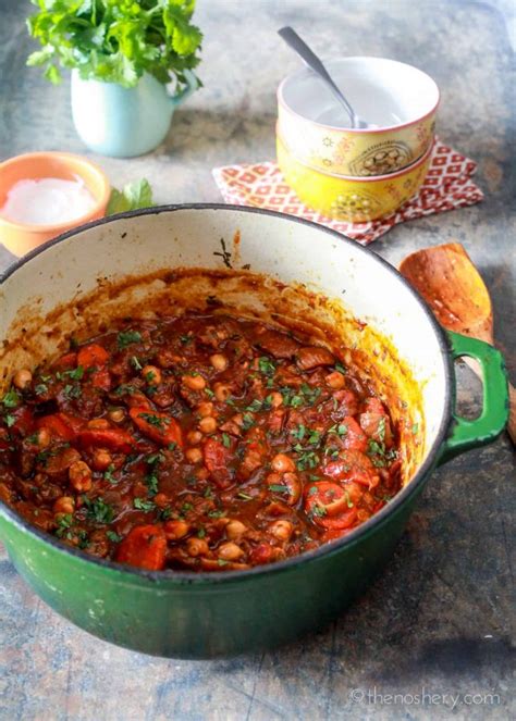 Moroccan Lamb Stew with Harissa and Garbanzos - The Noshery