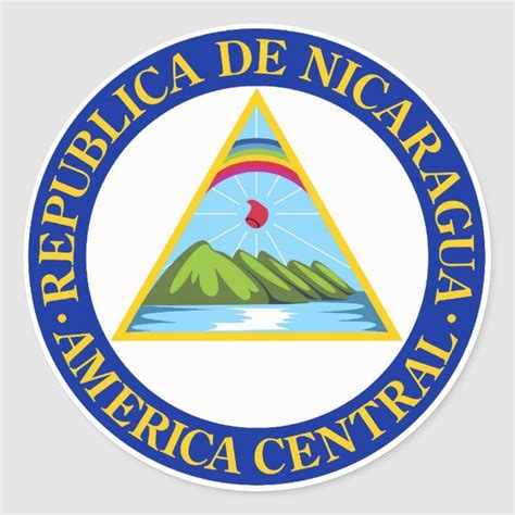 NICARAGUA - flag/emblem/coat of arms/symbol North America Flag, South ...