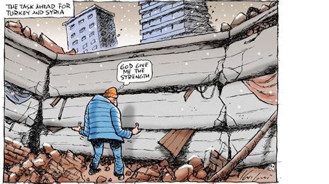 Mark Knight cartoon captures scale of Turkey, Syria earthquake disaster ...