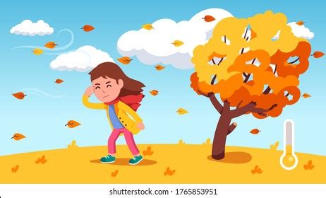 Windy Fall Day Clipart