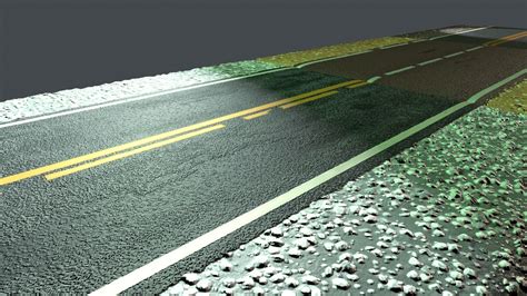 REALISTIC ROAD PBR TEXTURE - SEAMLESS Texture and sbsar File Texture ...