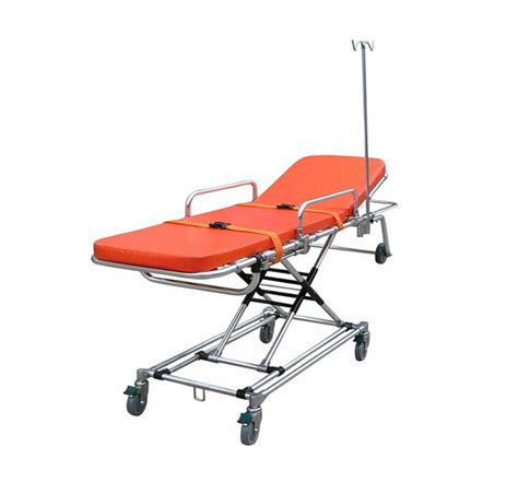 Brancard pour ambulances avec roues et dossier YA-AS04