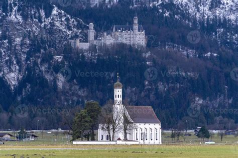 neuschwanstein castle in winter 18737904 Stock Photo at Vecteezy