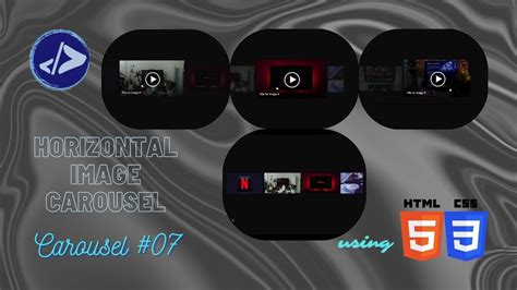 Carousel | Customized Dev | Horizontal Image Carousel #7 using HTML ...