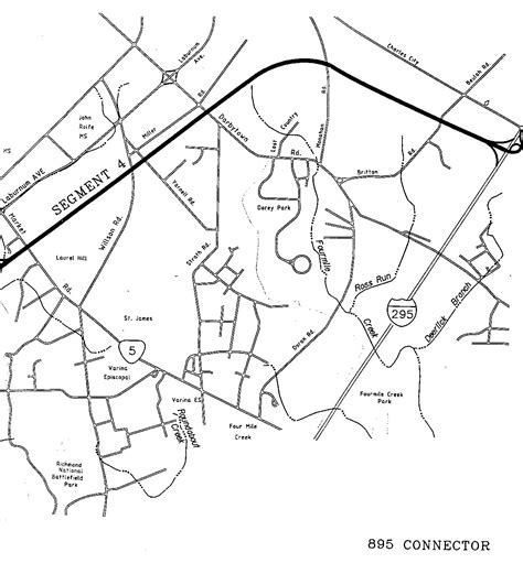 Route 895 Connector Map