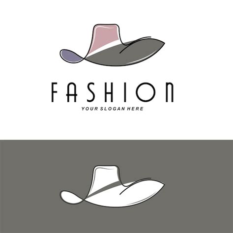 Premium Vector | Women's hat logo design illustration fashion beauty ...