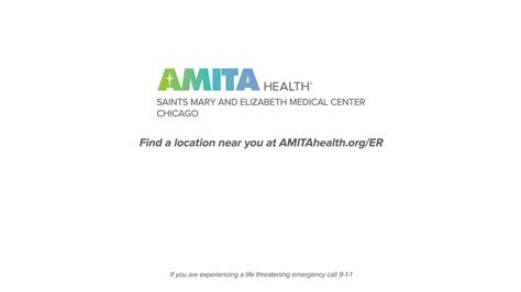 Safe in Any Emergency | AMITA Health Saints Mary and Elizabeth Medical ...