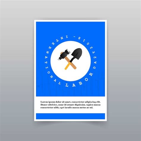 Free Vector | Labor day card with creative design