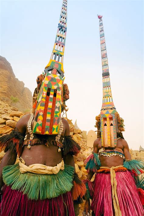 "Africa, West Africa, Mali, Dogon Country, Bandiagara Escarpment ...