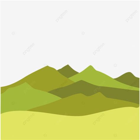 Desert Hill Area Transparent Landscape Vector Clipart, Desert, Hill ...