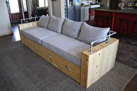 Modern Wood Storage Sofa | Ana White