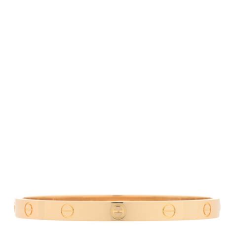 CARTIER 18K Yellow Gold LOVE Bracelet 18 1287026 | FASHIONPHILE