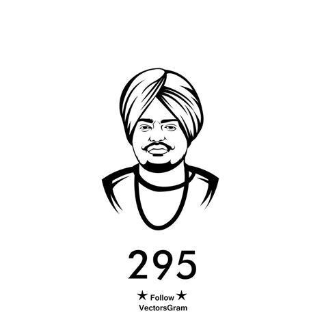 Farhan Faiz on Instagram: “Sidhu Moose wala 295 Vector Portrait by me 🖊 ...