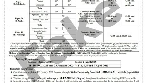 Iit Jee Form 2023 - Printable Forms Free Online