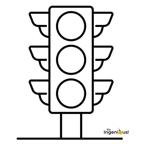 Traffic Light Coloring Pages