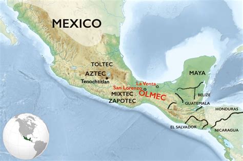 Mesoamerica Map Modern