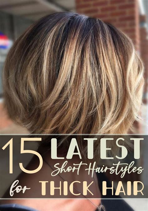 15 Latest Short Hairstyles for Thick Hair | Short hairstyles for thick ...