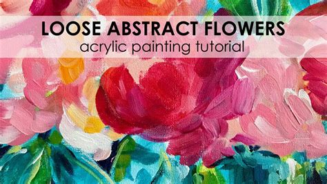 Abstract Acrylic Flower Painting Tutorial | Best Flower Site