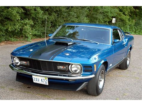 Medium Bright Blue 1970 Ford Mustang