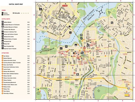 Ottawa downtown map